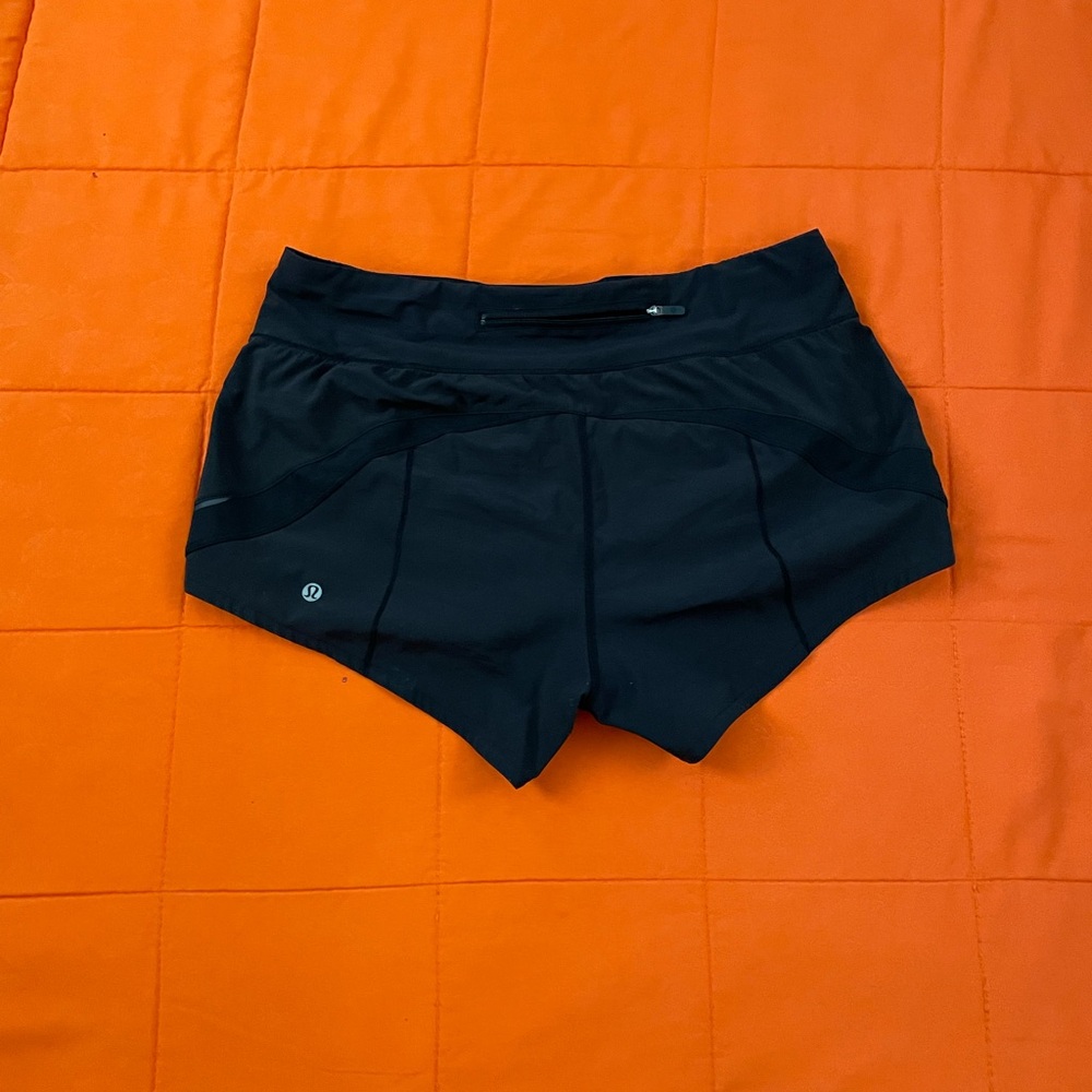 Lululemon Shorts Womens 8 Black Activewear Running